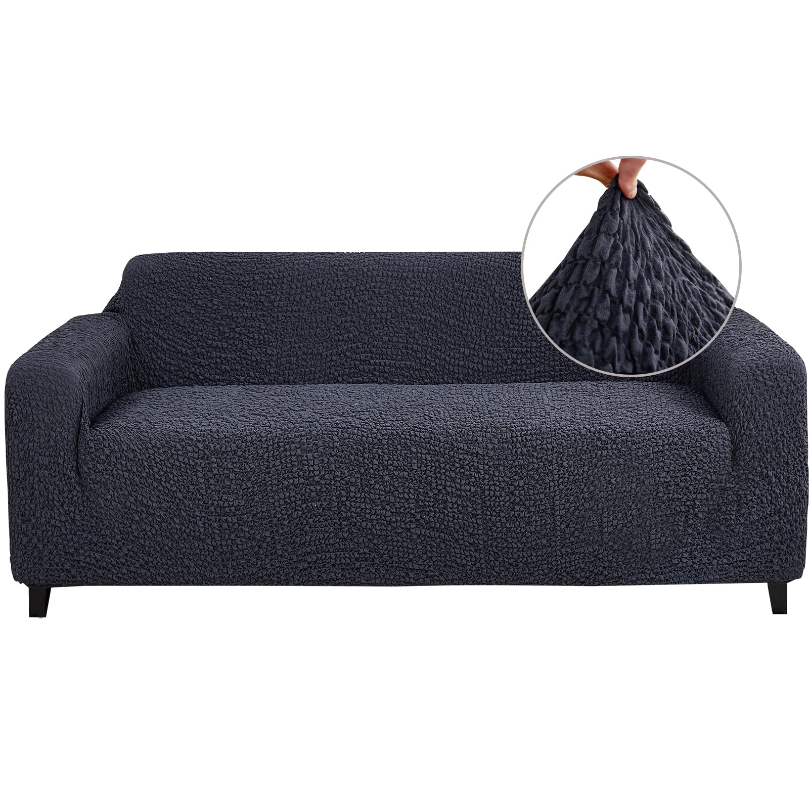 Stretch Sofa Cover, Jacquard 3D Collection stretch sofa cover, one-piece form-fitting washable slipcover