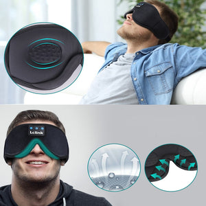 Sleep Headphones Bluetooth Eye Mask, Sleep Mask Bluetooth Sleep Headphones, Mask with Wireless Timer,3D Eye Mask for Sleeping with Built-in HD Speaker
