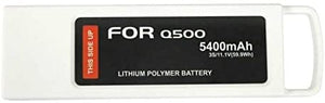 Q500 Flight Battery, 3S 5400mAh 11.1V 5C LiPO Replacement Batteries with Charging Protection for Yuneec Q500 Q500+ Q500 4K Typhoon G RC Quadcopter, Pack of 2