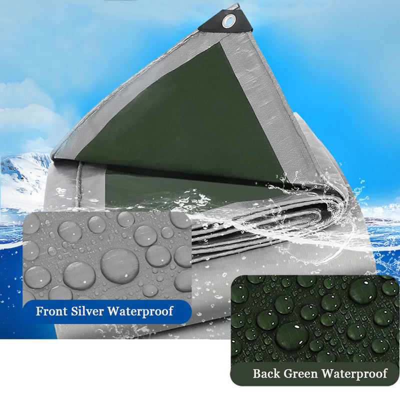 Waterproof tarpaulin PE protective tarpaulin with eyelets anti-UV tear-resistant truck tarpaulin multi-purpose cover for garden furniture pool trampoline car