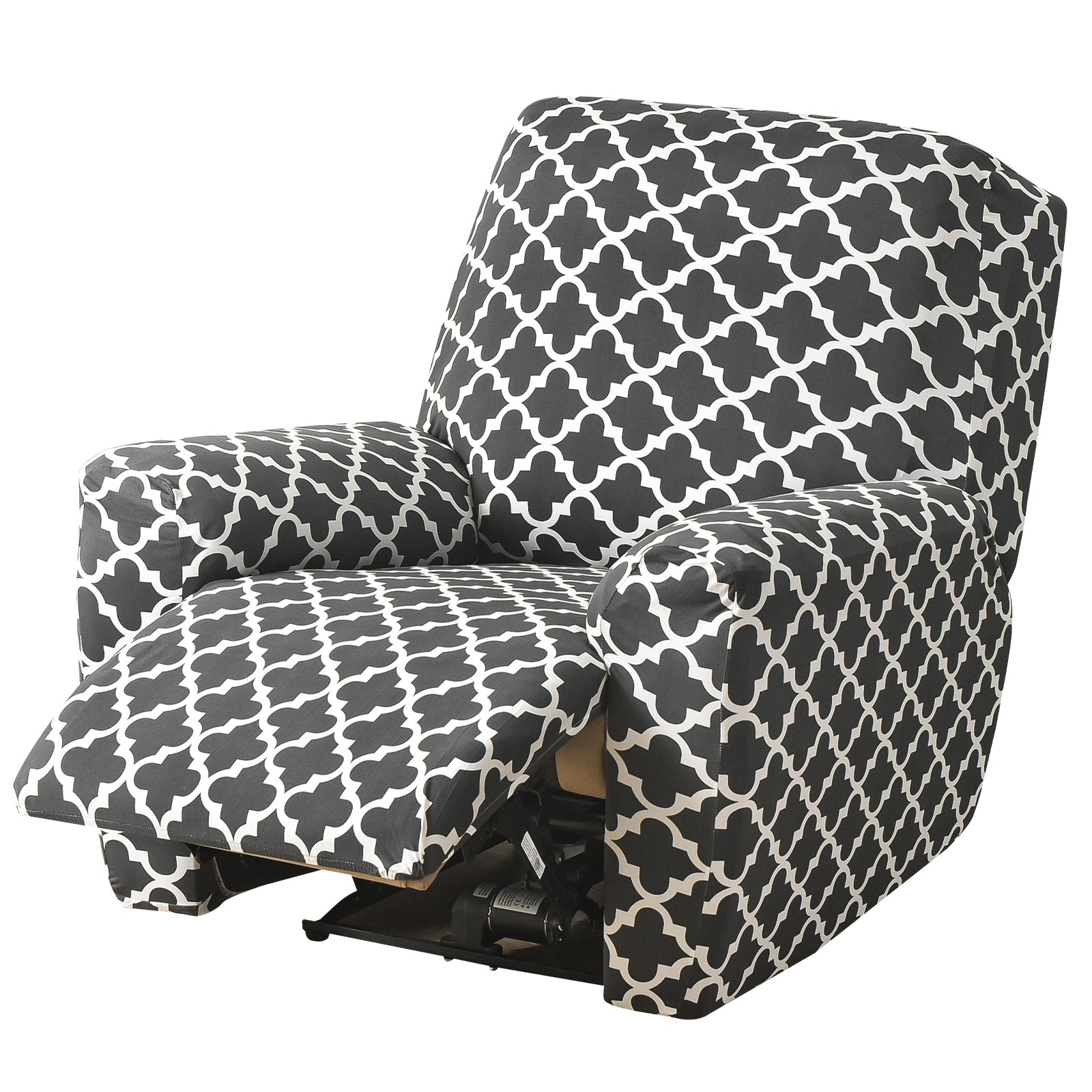 1 Seat Recliner Chair Covers Armchair Sofa Seat Stretch Cover Printed Slipcover