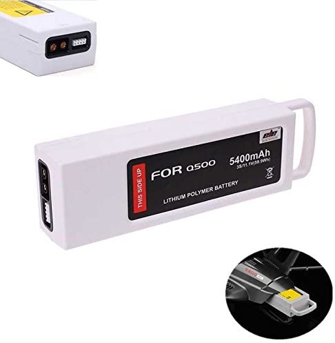 Q500 Flight Battery, 3S 5400mAh 11.1V 5C LiPO Replacement Batteries with Charging Protection for Yuneec Q500 Q500+ Q500 4K Typhoon G RC Quadcopter, Pack of 2