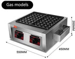 Cassette Gas Takoyaki Device Octopus Ball Cooking Baking machine 56 holes grill pan for Home Kitchen Commercial Use