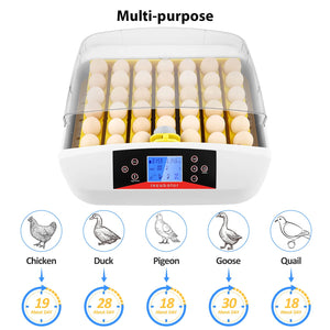 41 Egg Incubator Poultry Hatching Machine with Temperature Control Small General Digital Incubator Breeder Hatcher