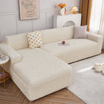 Stretch Sofa Cover, Jacquard 3D Collection stretch sofa cover, one-piece form-fitting washable slipcover