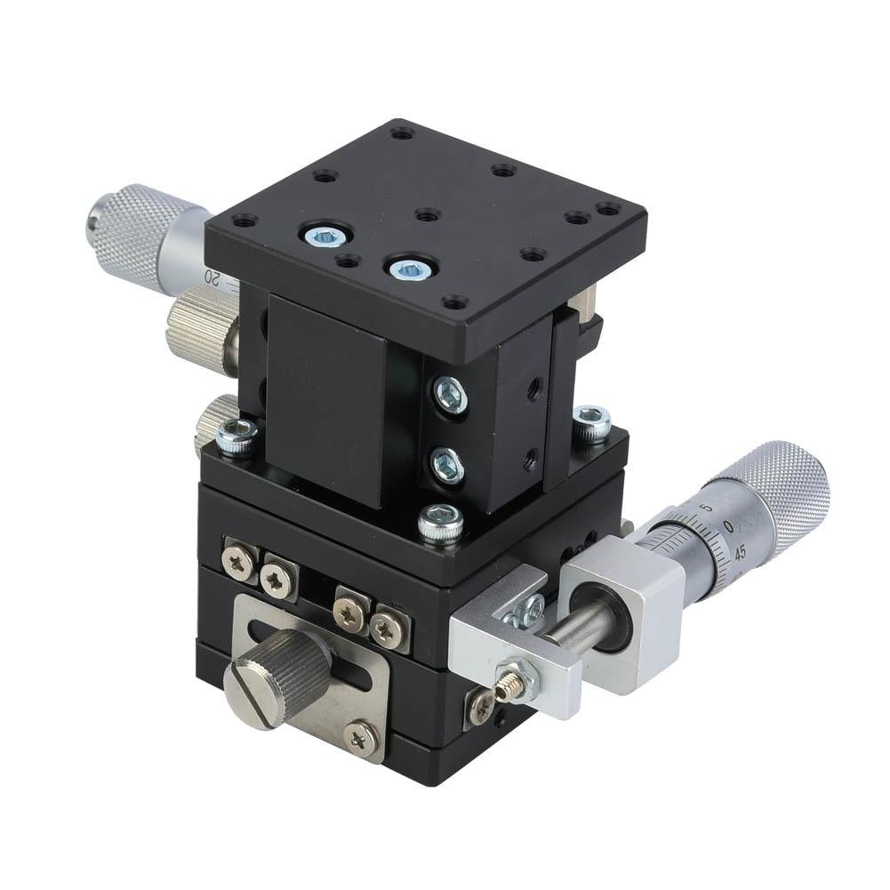3-Axis XYZ Linear Stage Trimming Platform Bearing Tuning Sliding Table 60x60mm