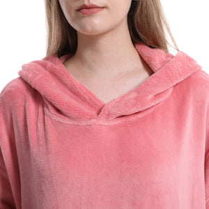 Quick-drying change bathrobe, long sleeve adult bathrobe, soft coral fleece bathrobe