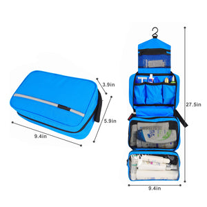Hanging Travel Toiletry Bag Shaving Bag Makeup Organizer Large Capacity Dry Wet Separation