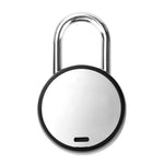 Fingerprint Padlock Smart  Keyless One Touch Open Waterproof for Gym Bike School Handbags Door, Black