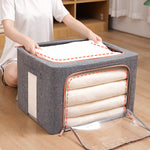 2Pack Clothes Storage Bags Large Capacity Foldable Organizer Dust-Proof and Moisture-Proof for Comforters Blankets Bedding, 24/66L