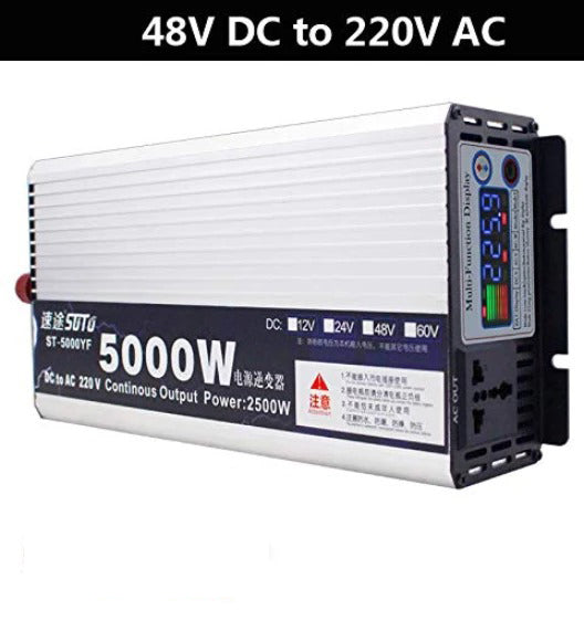 5000W Power Inverter DC12V/24V/48V/60V to AC 220V Modified Sine Wave inverter