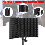 Professional Microphone Isolation Shield for Any Condenser Microphone Recording Equipment Studio