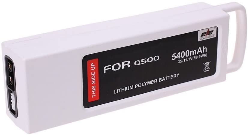 2 Pack 5400mAh 11.1V 5C LiPO Replacement Battery with Charging Protection Compatible with Yuneec Q500 Q500+ Q500 4K Typhoon G RC Quadcopter