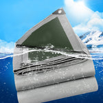 Waterproof tarpaulin PE protective tarpaulin with eyelets anti-UV tear-resistant truck tarpaulin multi-purpose cover for garden furniture pool trampoline car