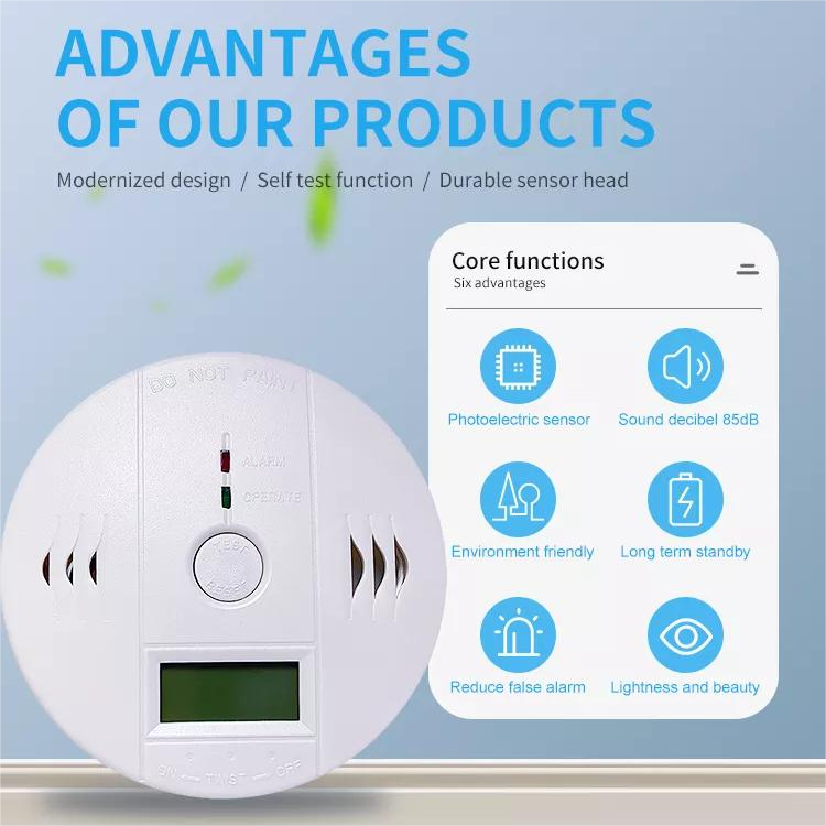 Smoke detector CO detector 2in1 smoke and carbon monoxide detector fire protection CO sensor RH-602