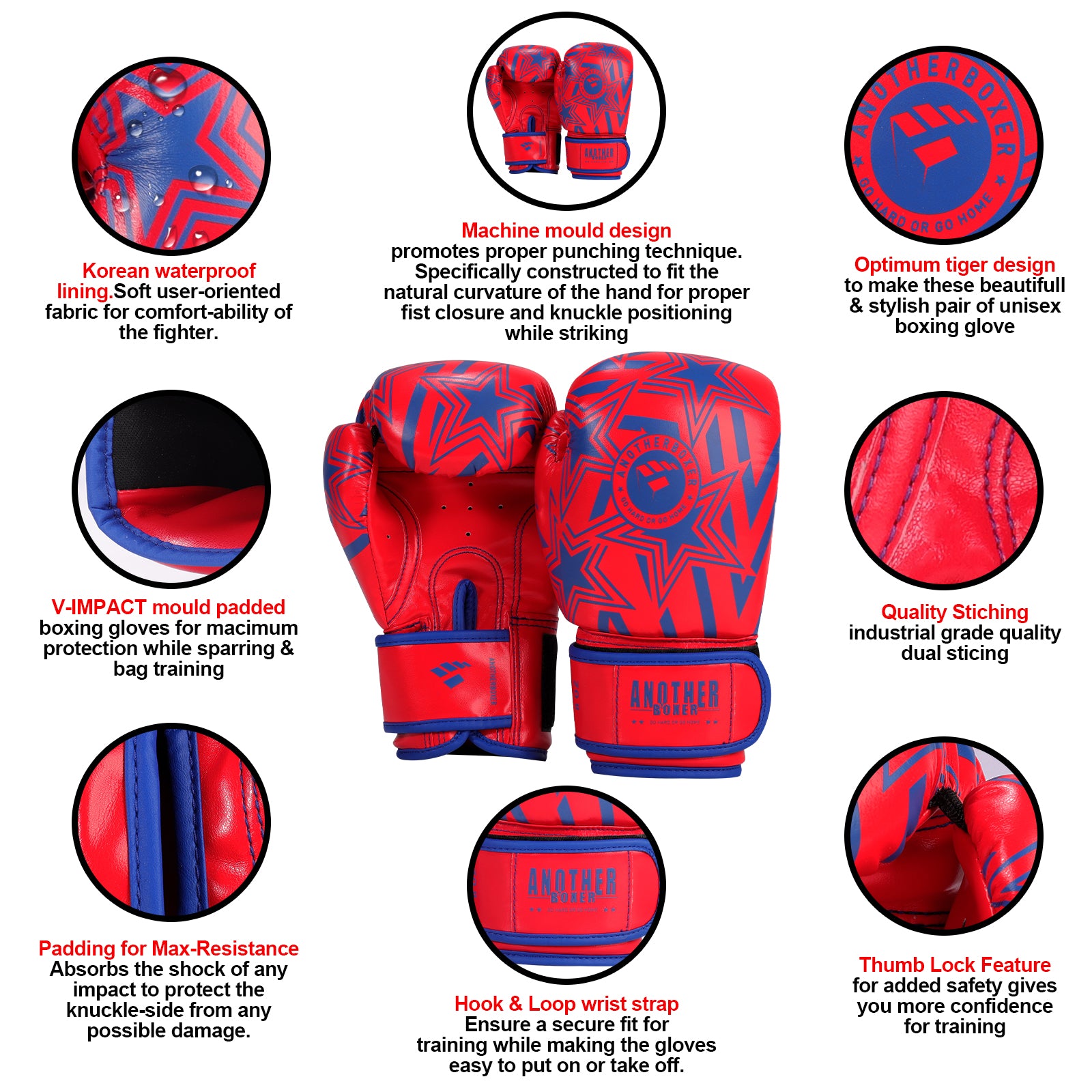 Training & Fighting Gloves, Boxing Gloves, Muay Gloves, Thai, Kickboxing & Premium Mating Gloves