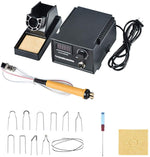 60W Pyography Wood Burning Tool Kit with 20pcs Pyrography Wire Tips for Wood Leather and Gourd