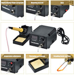 60W Pyography Wood Burning Tool Kit with 20pcs Pyrography Wire Tips for Wood Leather and Gourd