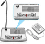ZDL-9906 Dual-Way Audio Window Speaker Intercom System Wireless Glass Window Microphone for Business