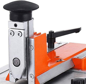 Semi-Automatic Sheet Embosser Nameplate Metal Embosser Working Plate Embossing Label Maker Machine with 4mm Plate