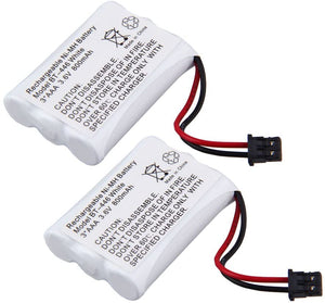 2 Pack 3.6V 800mAh Home Cordless Phone Battery for Uniden TRU9480 DCT7488 DCT-646