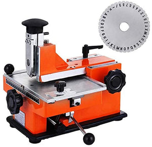 Semi-Automatic Sheet Embosser Nameplate Metal Embosser Working Plate Embossing Label Maker Machine with 4mm Plate