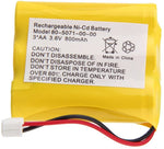 2 Pack 3 AA 3.6V 800mAh Ni-Cd Cordless Home Phone Replacement Battery for Vtech 80-5071-00-00 MG2423 8050710000