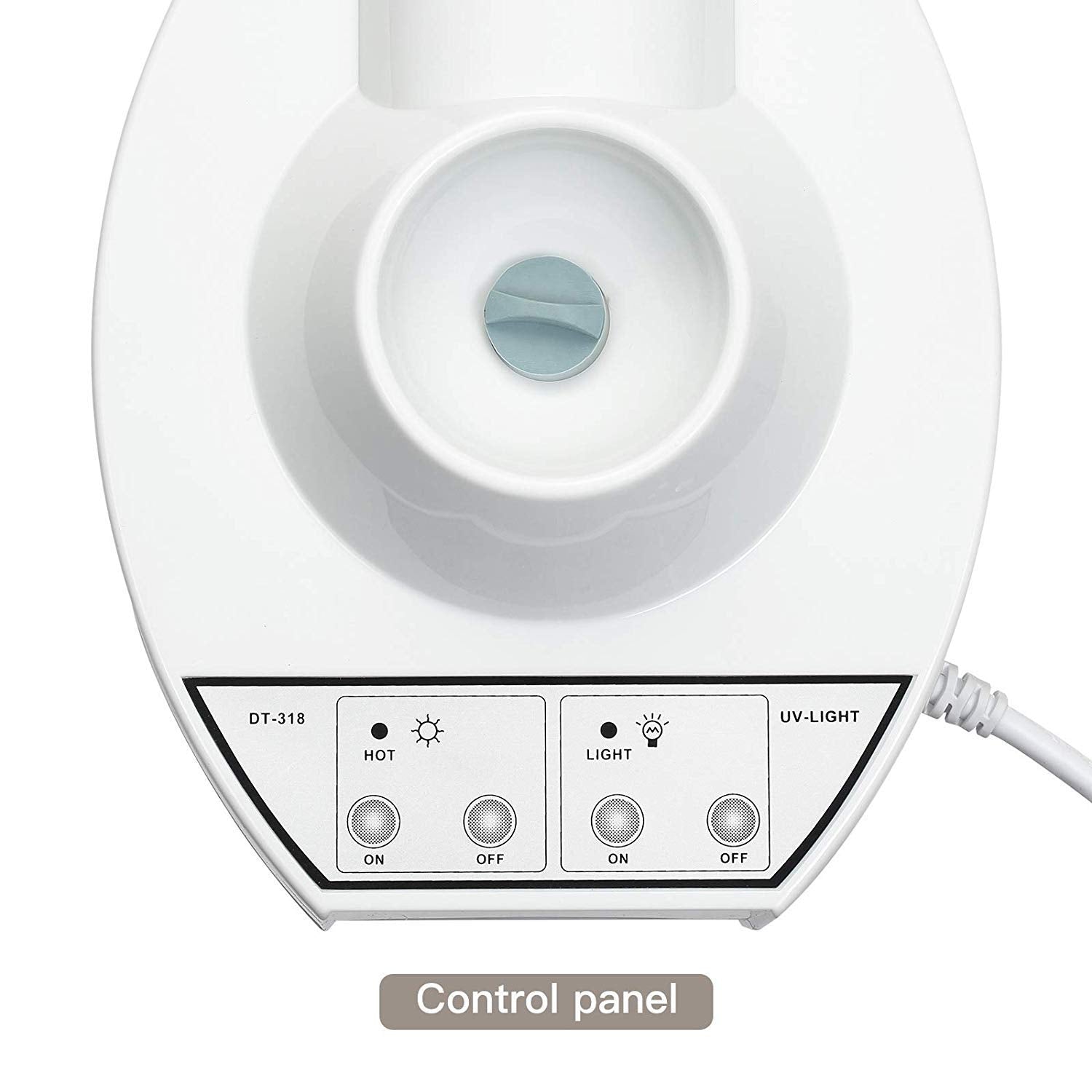 2 In 1 Facial Steamer with 5 Magnifying Glass Nano Ionic Ozone Steaming face Instrument Water Replenishment Equipment