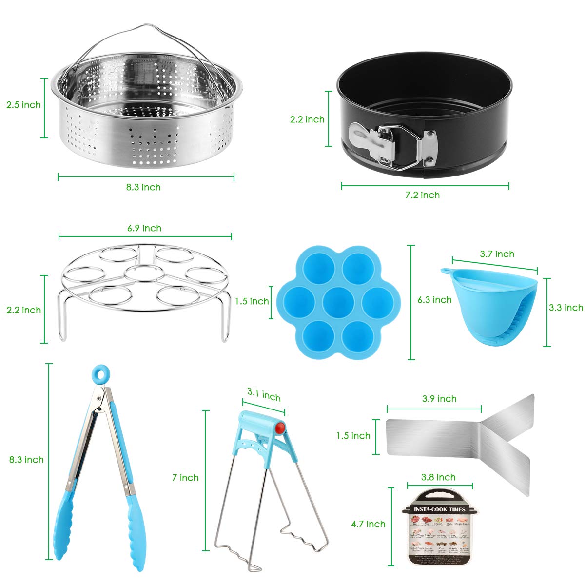 9Pcs Instant Pot Accessories Set Home Kitchen Instant Pot Pressure Cooker Tools Set