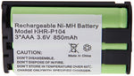 2 Pack 850mAh Home Phone Battery for KX-TGA234 HHR-P104 HHR-P104A HHRP104 HHR P104A