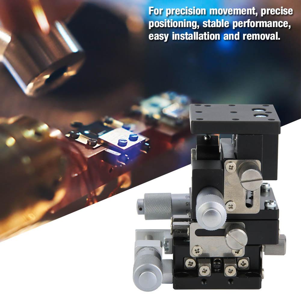 3-Axis XYZ Linear Stage Trimming Platform Bearing Tuning Sliding Table 60x60mm
