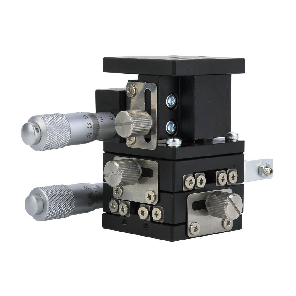 3-Axis XYZ Linear Stage Trimming Platform Bearing Tuning Sliding Table 60x60mm