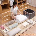 2Pack Clothes Storage Bags Large Capacity Foldable Organizer Dust-Proof and Moisture-Proof for Comforters Blankets Bedding, 24/66L
