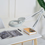 10/15/20X Clip-on Magnifying Glass with Light and Stand, Adjustable Swivel Arm Magnifier Maintenance Tool