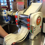 220V 750W Electric Noodle Making Pasta Maker Dough Roller Noodle Cutting Machine for Home Commercial Use