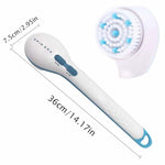 5 in 1 Electric Shower Brush Spin Spa Brush Body Brush Exfoliating SPA Massage Scrubber with 5 Replacement Brush Heads