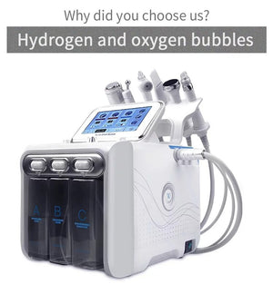 Hydrogen Oxygen Facial Beauty Machine 6 in 1 Hydro Dermabrasion Machine for Deep Cleaning