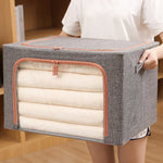 2Pack Clothes Storage Bags Large Capacity Foldable Organizer Dust-Proof and Moisture-Proof for Comforters Blankets Bedding, 24/66L