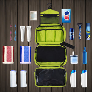 Hanging Travel Toiletry Bag Shaving Bag Makeup Organizer Large Capacity Dry Wet Separation