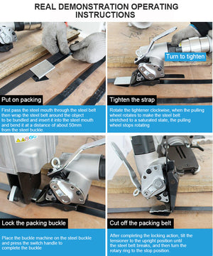 Pneumatic Split Steel Strapping Tensioner 0.8-1.2 mm Separate Heavy Duty Poly Hand Banding Tools