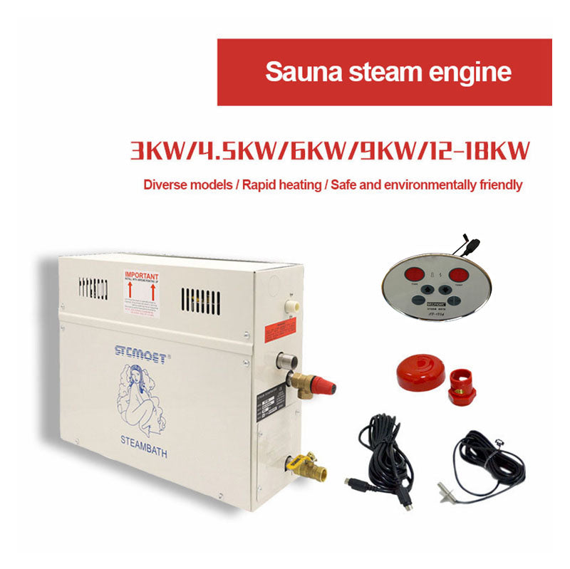 4.5KW Sauna Machine Steamer Spa Generator Sweat Room Equipment Steam Generator