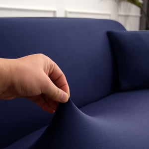 6 PCS Stretch Sofa Covers Pure Color Furniture Protective Cover 1 Triple 1 Double 1 Single Seat and 3 Pillowcases Combination