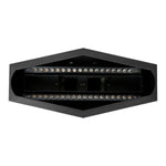 LED Simulated Flame Effect LED 3D Silk Fake Fire Lamp for Christmas Party Festival Night Clubs Atmosphere (Black)