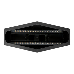 LED Simulated Flame Effect LED 3D Silk Fake Fire Lamp for Christmas Party Festival Night Clubs Atmosphere (Black)
