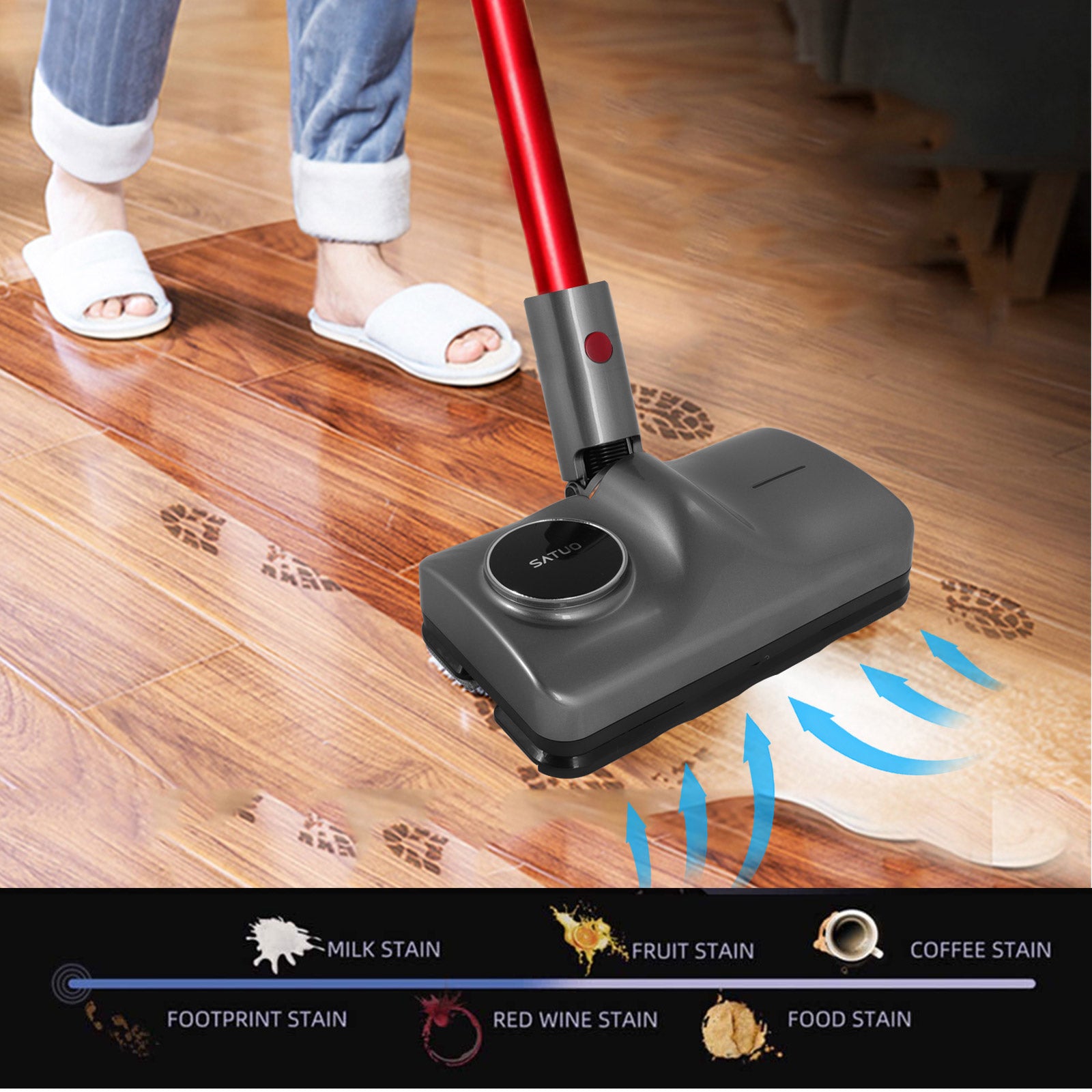 Electric Vibrating Mop Head Attachment for Dyson V7 V8 V10 V11 Handheld Cordless Vacuum Cleaner