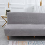 Easy-Going Stretch Sofa Slipcover Armless Folding Sofa Cover Furniture Protector Solid Color Futon Cover, 7 Colors