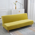 Easy-Going Stretch Sofa Slipcover Armless Folding Sofa Cover Furniture Protector Solid Color Futon Cover, 7 Colors