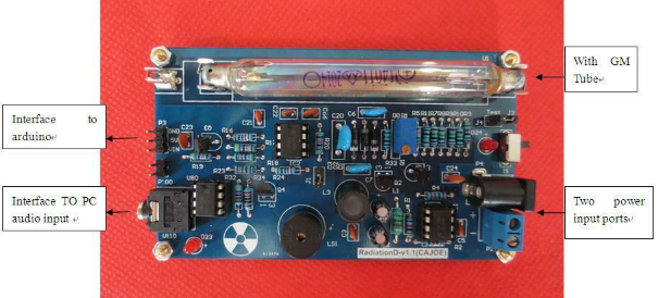 Assembled Geiger Counter Kit DIY Nuclear Radiation Detector GM Tube