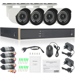 K3043 HV720P HDMI HD 4CH DVR Recorder 1080N Outdoor CCTV Home Security Camera System US