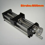 Linear Stage Actuator 100-1000mm Manual Sliding Table Ballscrew Linear Guides Cross Slide Table SFU1605 Travel Length